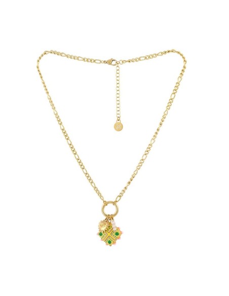 Collar Trencadis cadena verde lima Anartxy