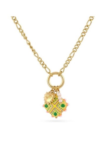 Collar Trencadis cadena verde lima Anartxy