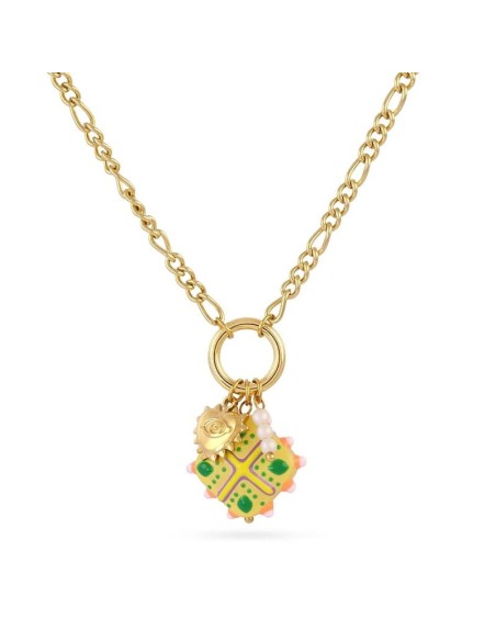 Collar Trencadis cadena verde lima Anartxy