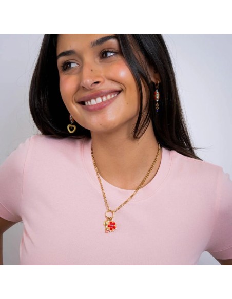 Collar Trencadis cadena flor multicolor Anartxy