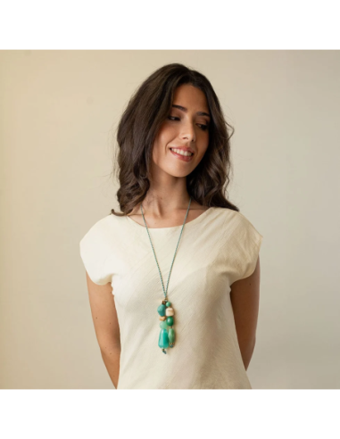 Collar Marbles Noyra Turquesa Anartxy