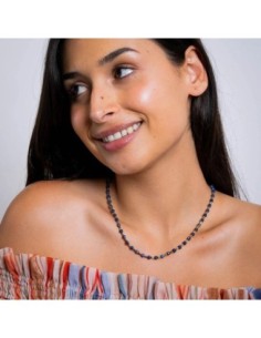 Collar extensible Spirit con piedras facetadas azul Anarty 2