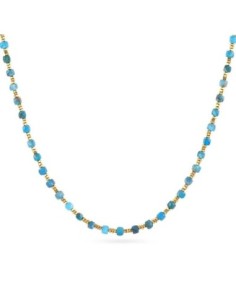 Collar extensible Spirit con piedras facetadas Turquesa Anartxy