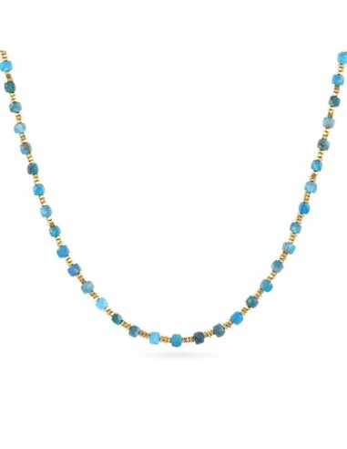 Collar extensible Spirit con piedras facetadas Turquesa Anartxy