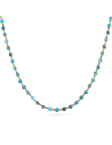 Collar extensible Spirit con piedras facetadas Turquesa Anartxy