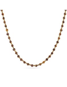 Collar extensible Spirit con piedras facetadas Cafe Anartxy