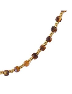 Collar extensible Spirit con piedras facetadas Cafe Anartxy 2