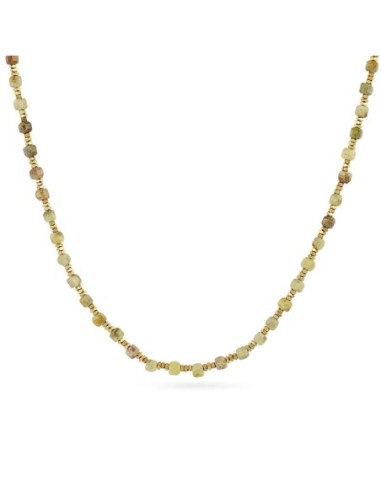 Collar extensible Spirit con piedras facetadas Verde Claro Anartxy