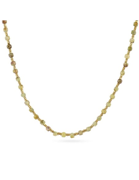 Collar extensible Spirit con piedras facetadas Verde Claro Anartxy