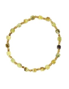 Pulsera elástica Spirit piedras facetadas Verde Claro Anartxy