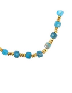 Pulsera elástica Spirit piedras facetadas Turquesa Anartxy 2