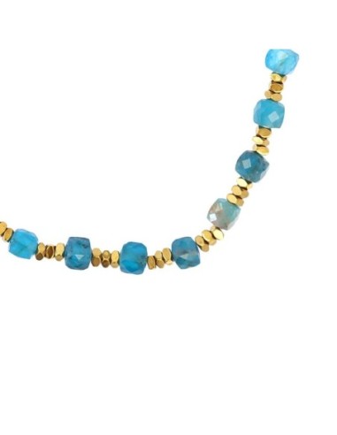 Pulsera elástica Spirit piedras facetadas Turquesa Anartxy