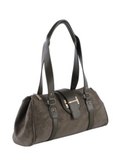 Bolso de mano y bandolera color kaki Cacharel 2