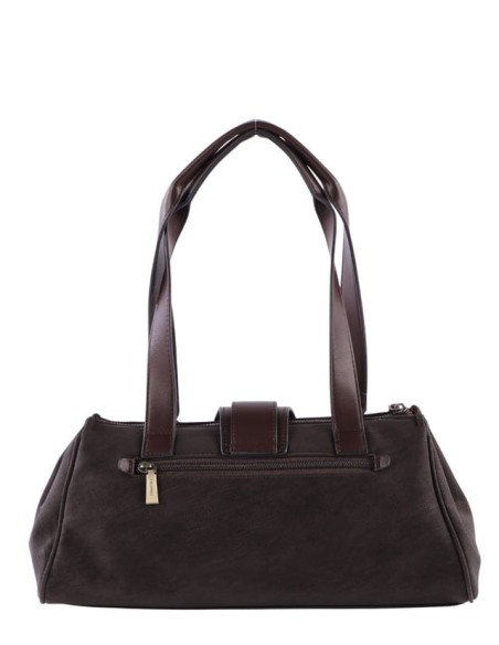 Bolso de hombro en color moka Cacharel
