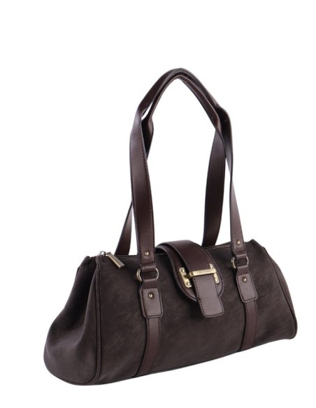 Bolso de hombro en color moka Cacharel