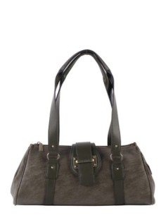Bolso de hombro en color kaki Cacharel
