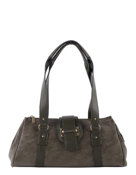 Bolso de hombro en color kaki Cacharel