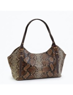 Bolso Tote Serpiente Noco Marrón