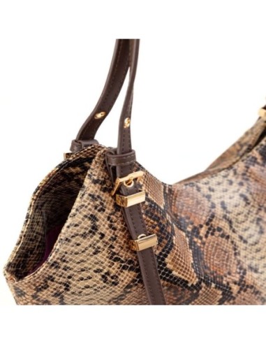 Bolso Tote Serpiente Noco Marrón