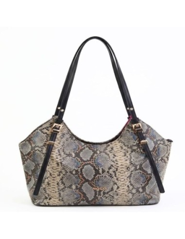 Bolso Tote Serpiente Noco Negro