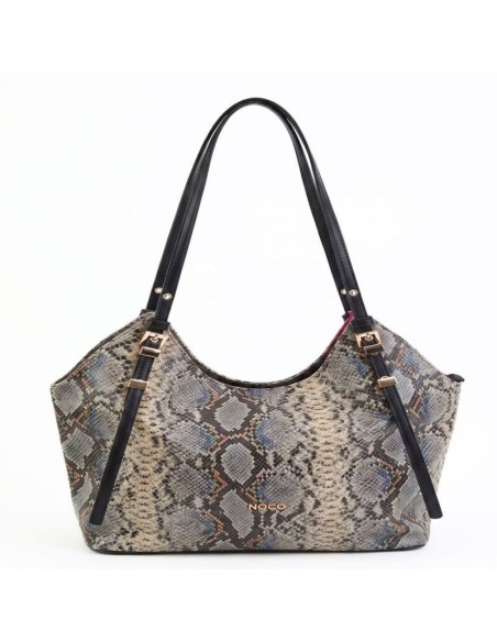 Bolso Tote Serpiente Noco Negro