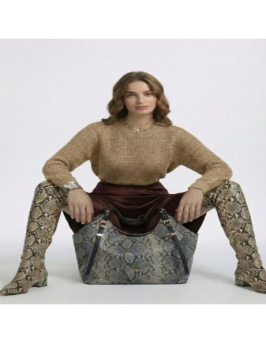 Bolso Tote Serpiente Noco Negro