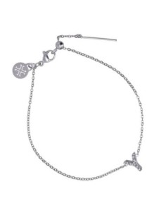 Pulsera inicial plateada Anartxy 2
