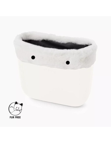 Borde O bag Fibra Sintetica efecto Lapin Rex Blanco
