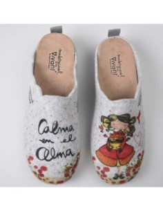 Zapatillas de Casa Vivant  "Es sentir... Calma en el alma" Gris