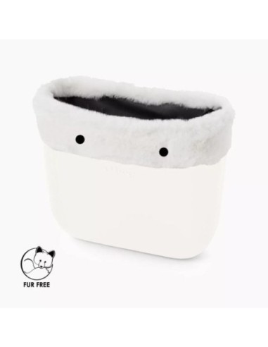 Borde O bag Fibra Sintetica efecto Lapin Rex Blanco