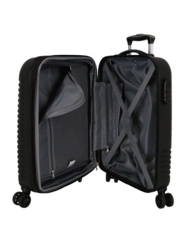 Maleta Cabina Roll Road India Expandible Negro