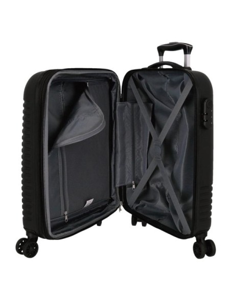 Maleta Cabina Roll Road India Expandible Negro