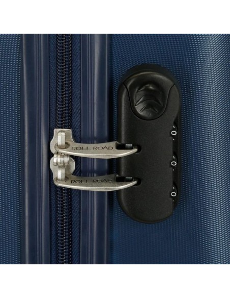 Maleta Cabina Roll Road India Expandible AZUL MARINO