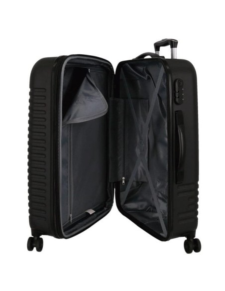 MALETA MEDIANA ROLL ROAD INDIA NEGRO
